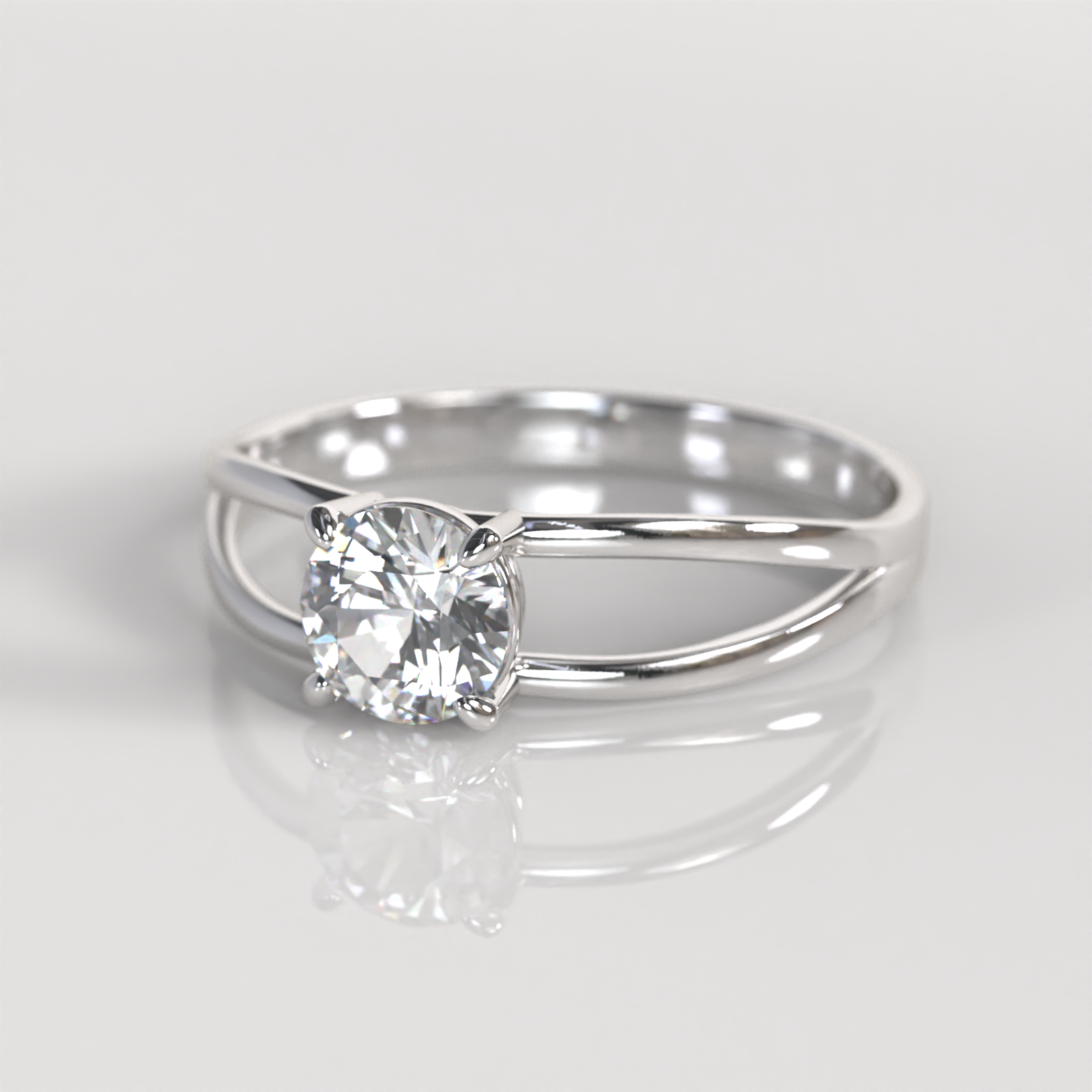 Anillo de Compromiso Odile - Plata