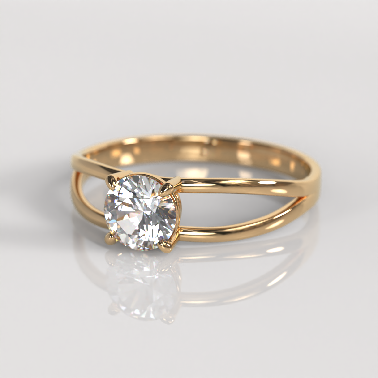 Anillo de Compromiso Odile - Oro Rosado 18K