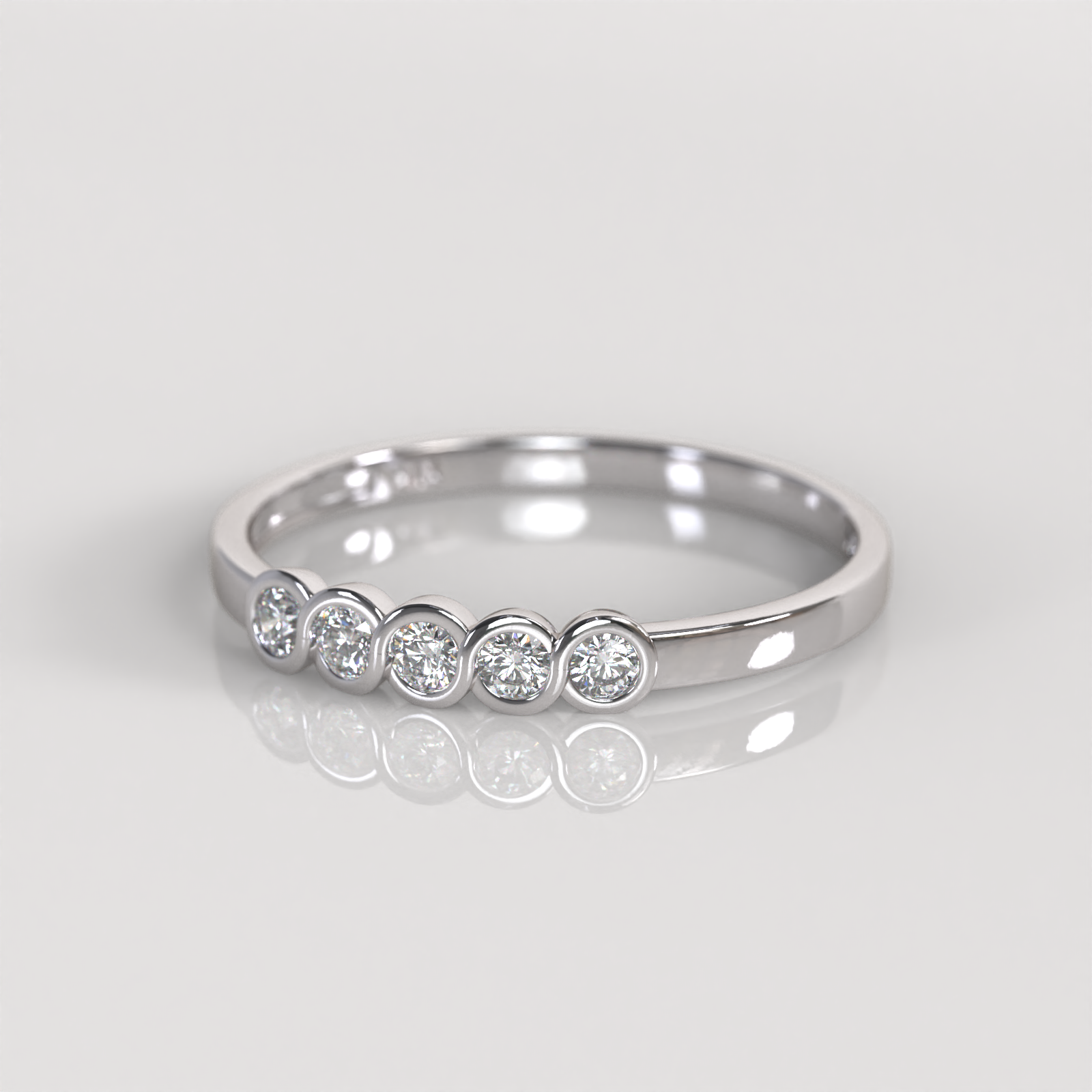 Anillo Brianna - Oro Blanco 18K