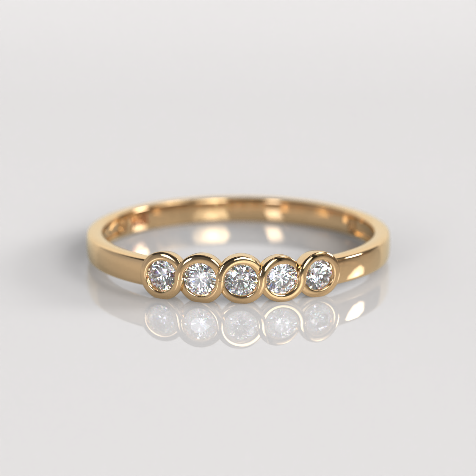 Anillo Brianna - Oro Rosado 18K