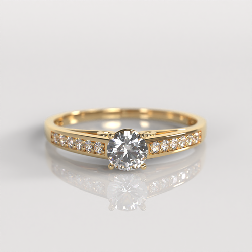 Anillo de Compromiso Briggit - Oro Amarillo 18K