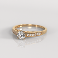 Anillo de Compromiso Briggit - Oro Rosado 18K