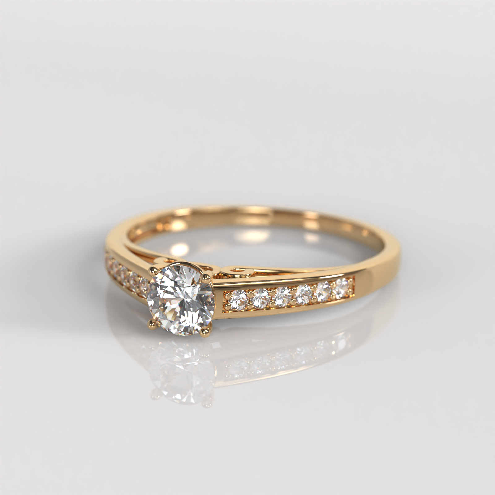 Anillo de Compromiso Briggit - Oro Rosado 18K