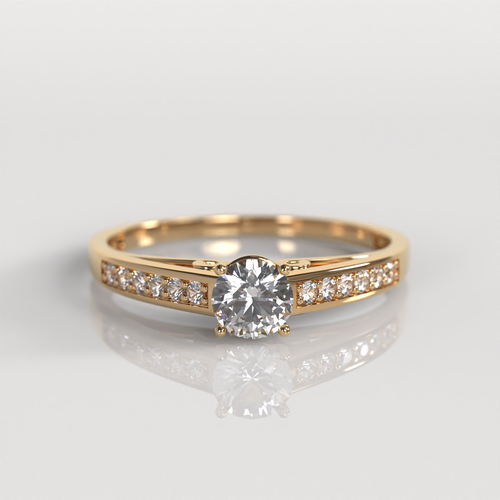 Anillo de Compromiso Briggit - Oro Rosado 18K