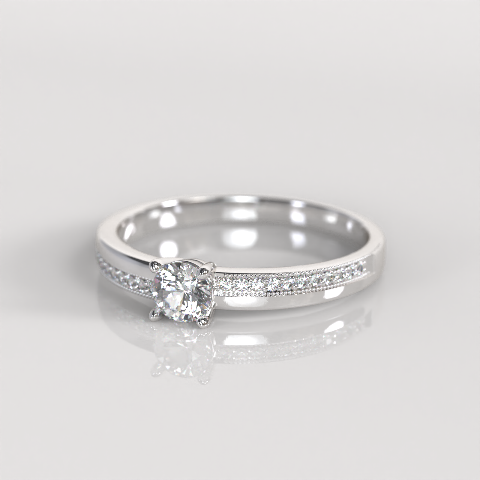 Anillo de Compromiso Maily - Plata