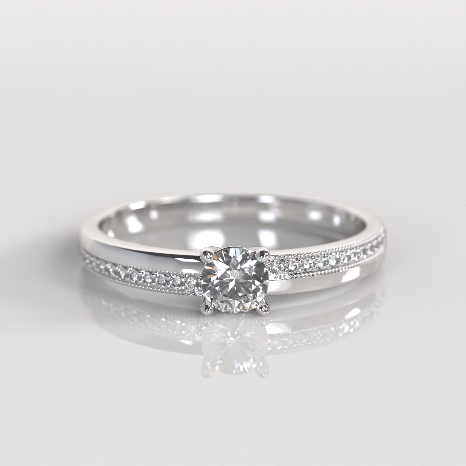 Anillo de Compromiso Maily - Plata