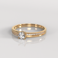 Anillo de Compromiso Maily - Oro Rosado 18K