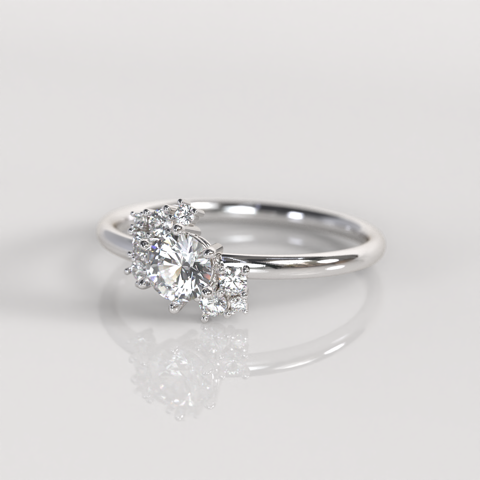 Anillo de Compromiso Diorell - Plata