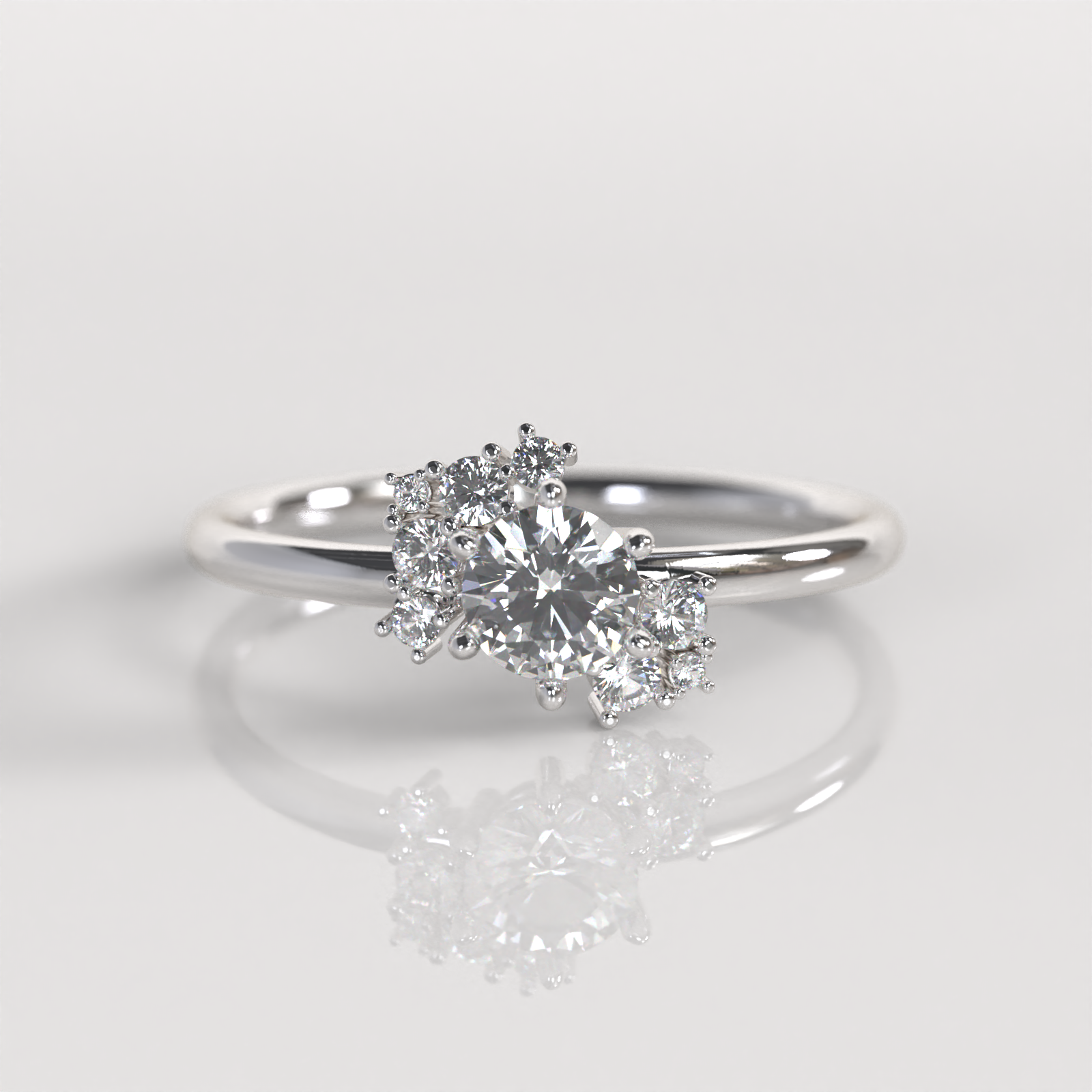 Anillo de Compromiso Diorell - Plata