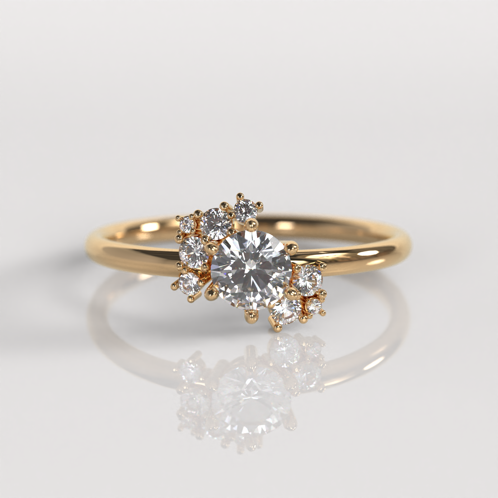 Anillo de Compromiso Diorell - Oro Rosado 18K