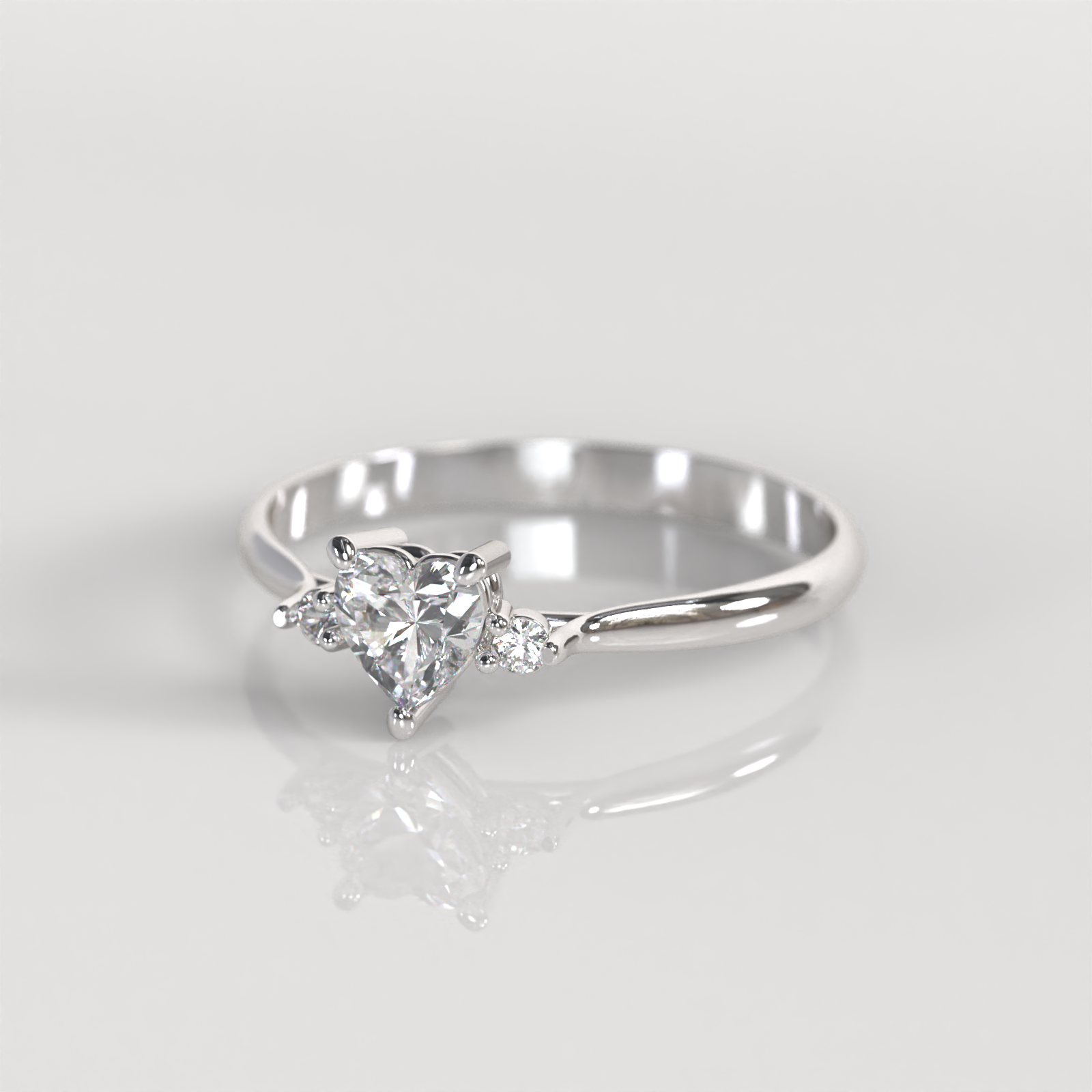 Anillo de Compromiso Ellie - Plata