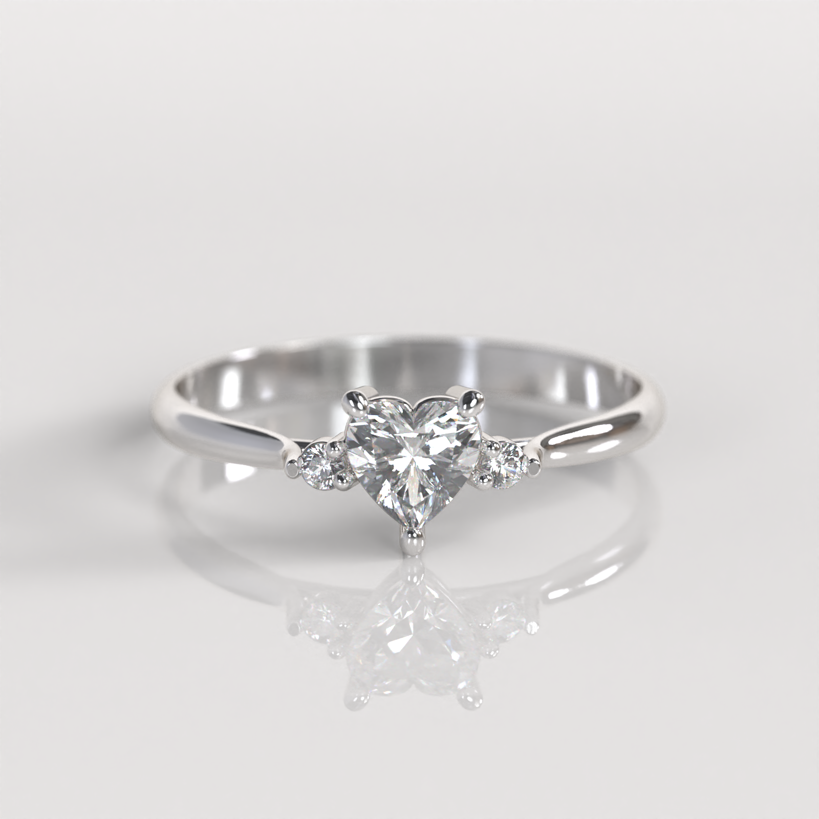 Anillo de Compromiso Ellie - Plata