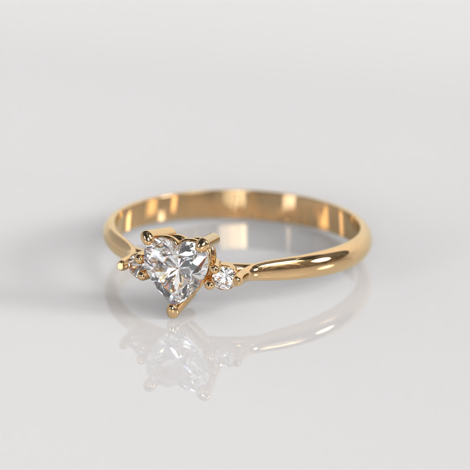 Anillo de Compromiso Ellie - Oro Rosado 18K
