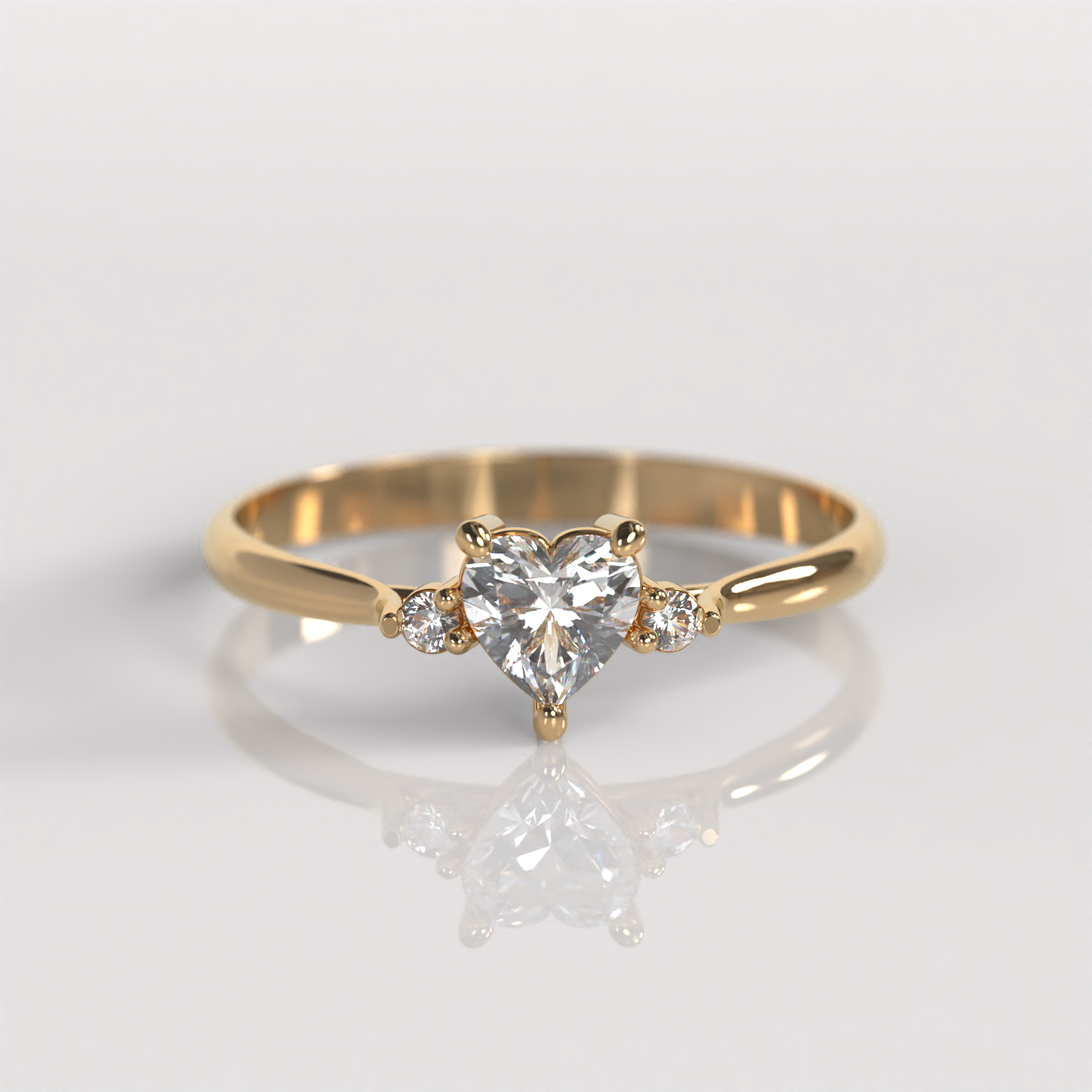 Anillo de Compromiso Ellie - Oro Rosado 18K