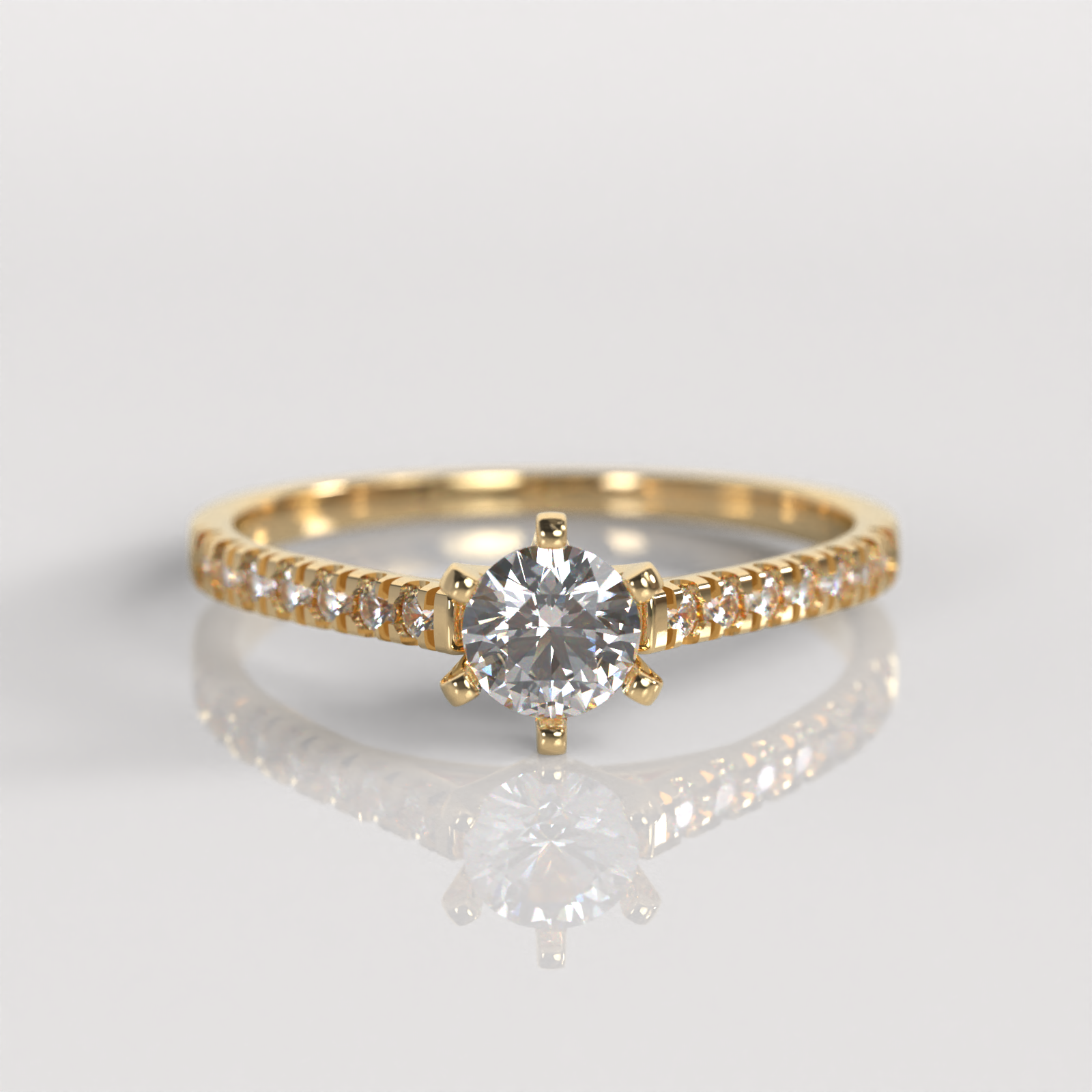 Anillo de Compromiso Dakota - Oro Amarillo 18K