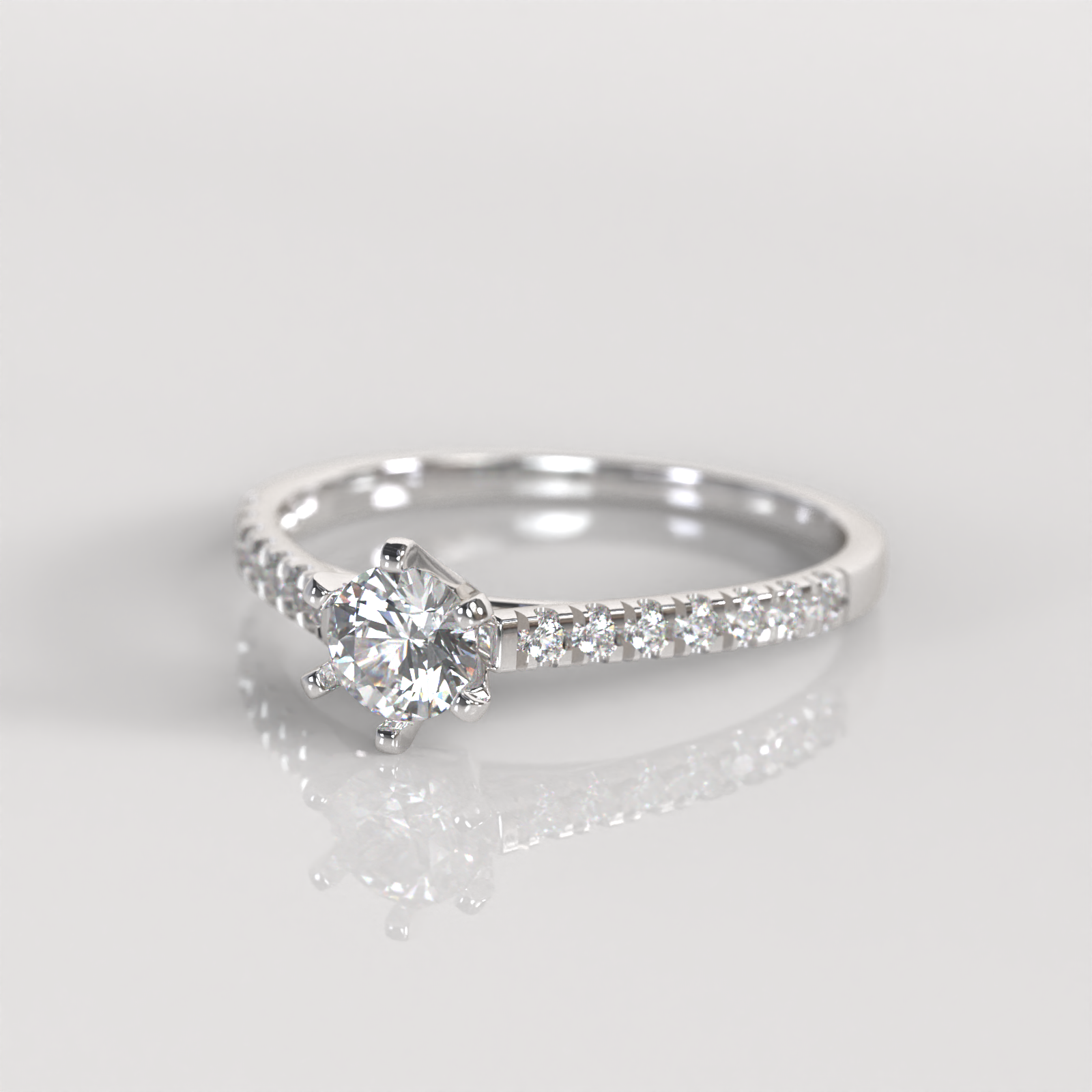 Anillo de Compromiso Dakota - Plata