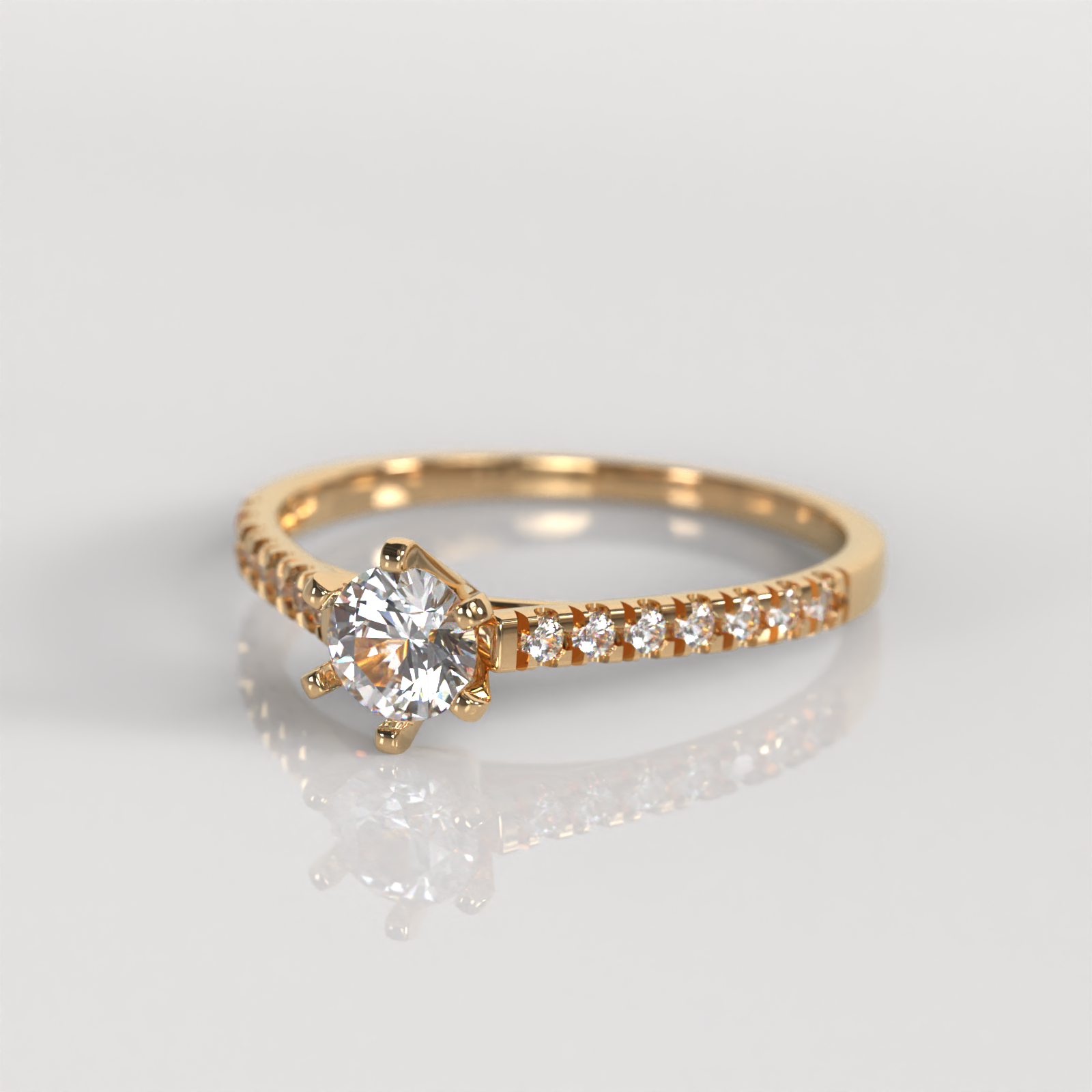 Anillo de Compromiso Dakota - Oro Rosado 18K