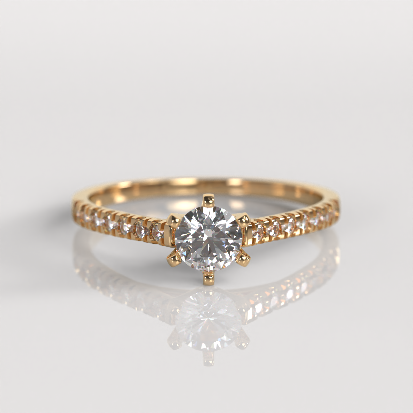 Anillo de Compromiso Dakota - Oro Rosado 18K