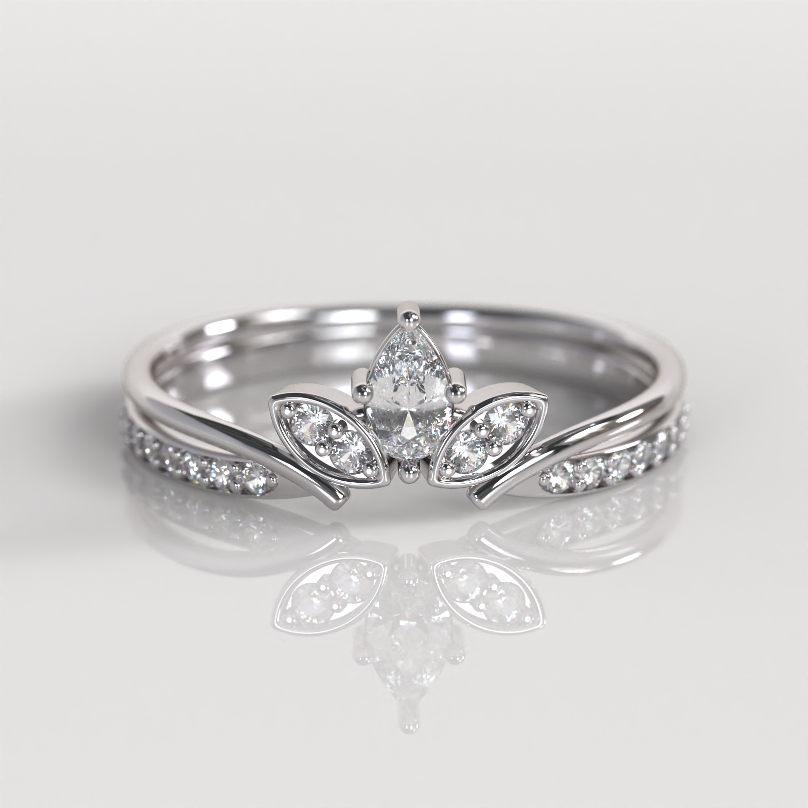 Anillo Lotto - Oro Blanco 18K
