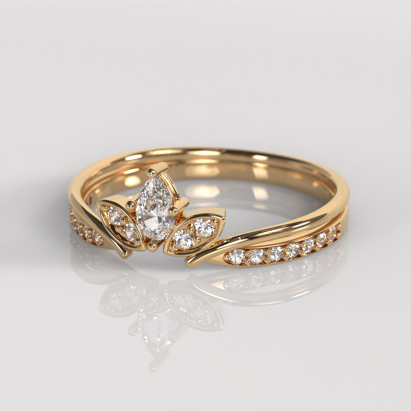 Anillo Lotto - Oro Rosado 18K
