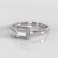 Anillo de Compromiso Lucy - Oro Blanco 18K