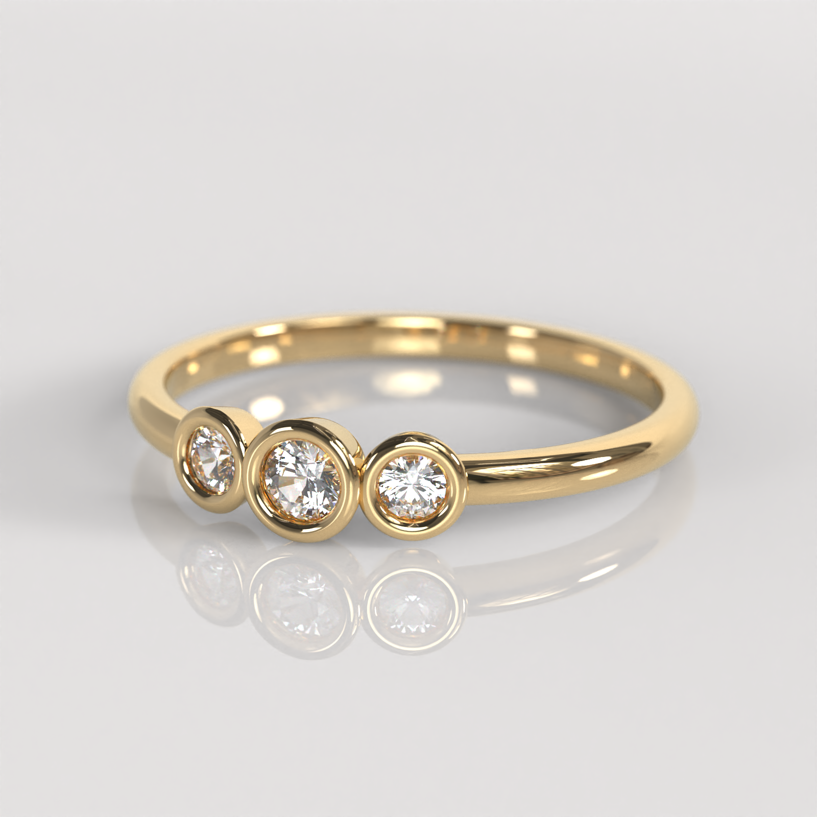Anillo de Compromiso Verona - Oro Amarillo 18K