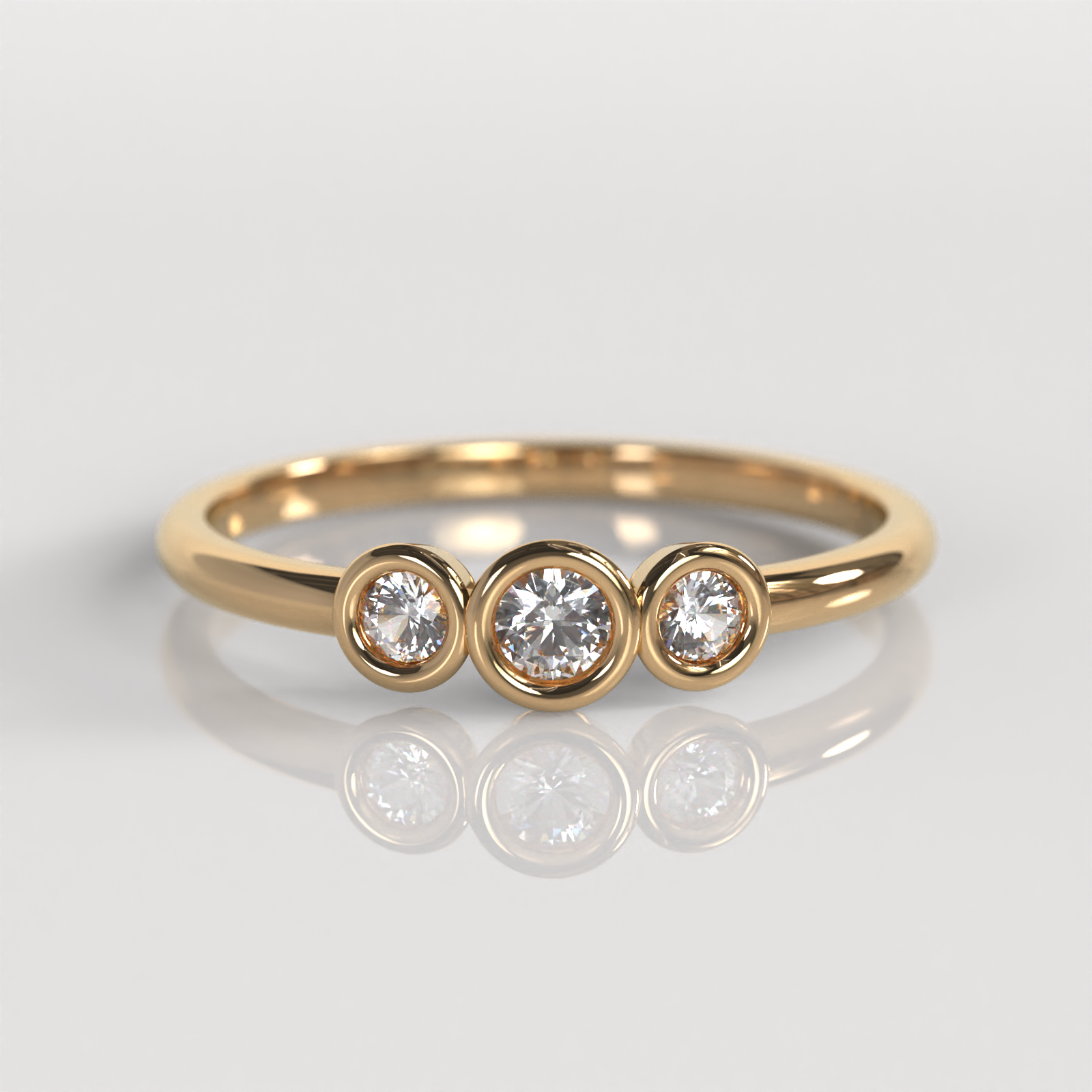 Anillo de Compromiso Verona - Oro Rosado 18K
