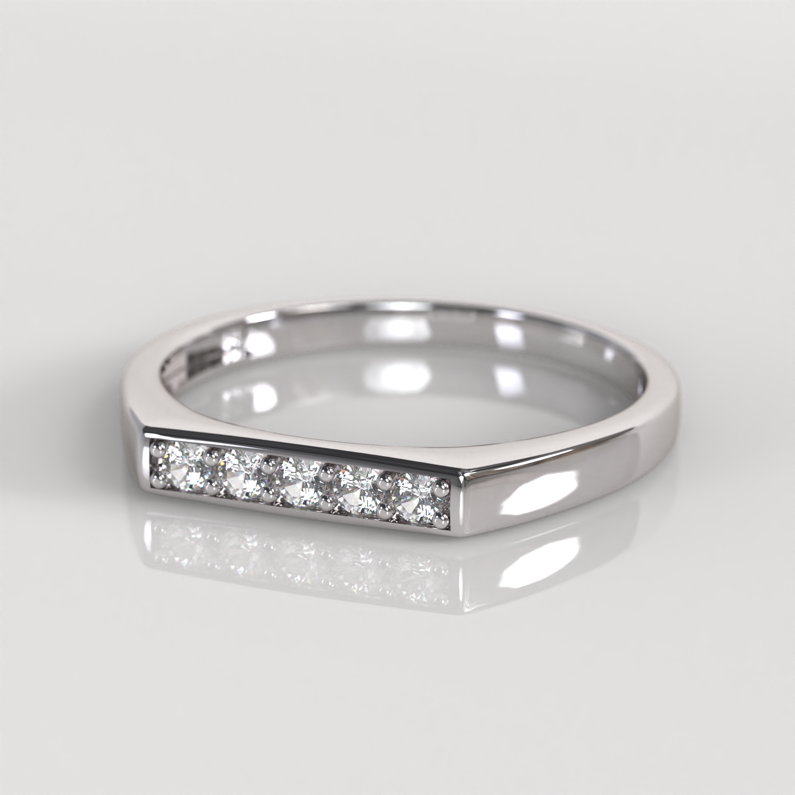 Anillo Muriell - Oro Blanco 18K