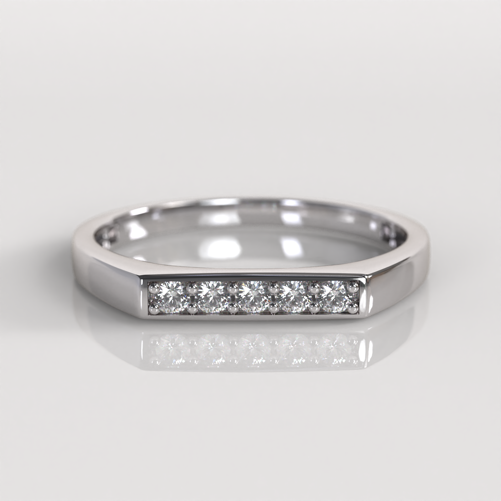 Anillo Muriell - Oro Blanco 18K