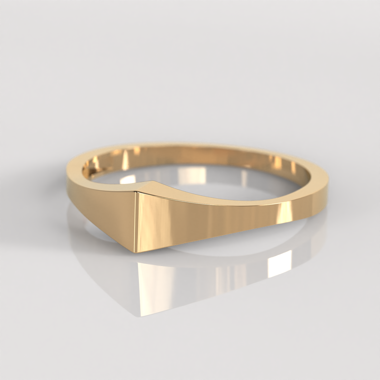 Anillo Sello Sertha - Oro Rosado 18K