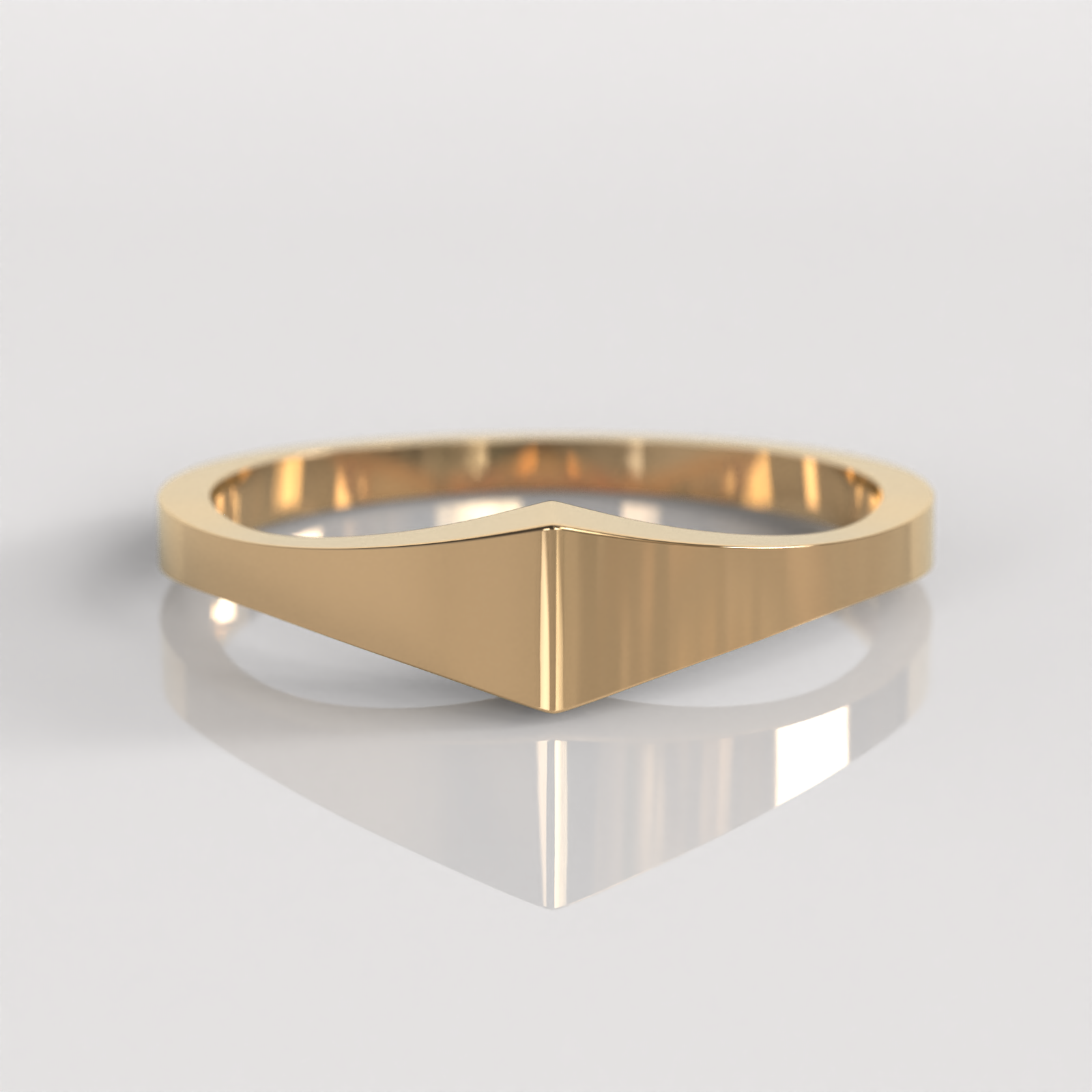Anillo Sello Sertha - Oro Rosado 18K