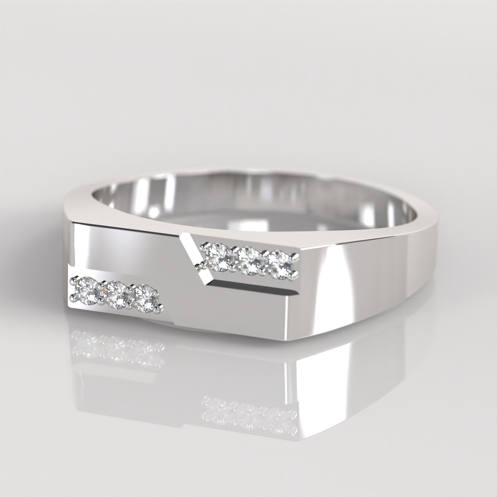 Anillo Sello Ray - Plata