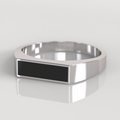 Anillo Sello Marshall - Oro Blanco 18K