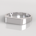 Anillo Sello Ethan - Oro Blanco 18K