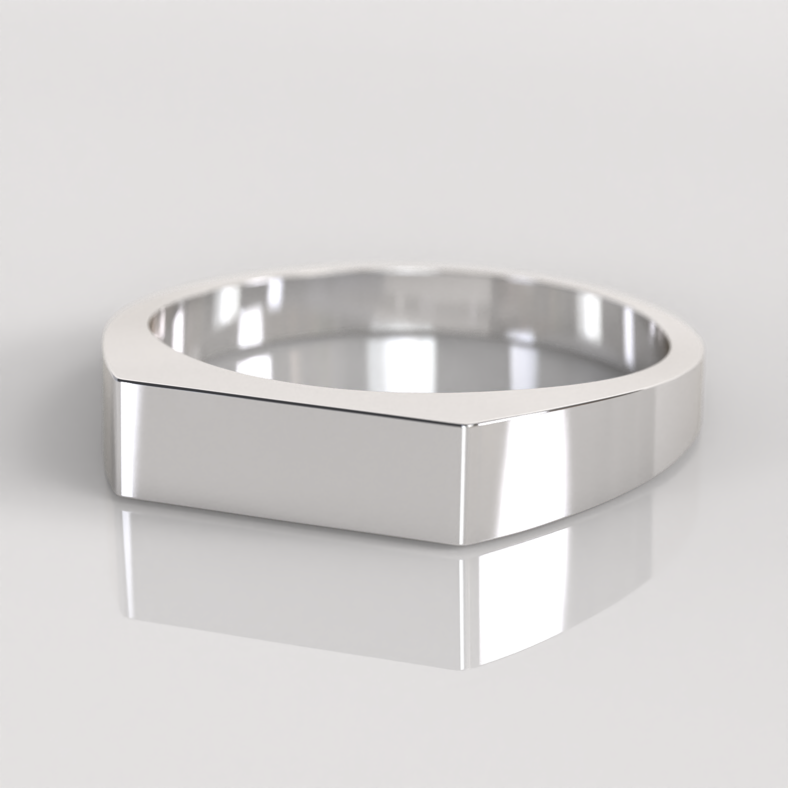 Anillo Sello Ethan - Plata