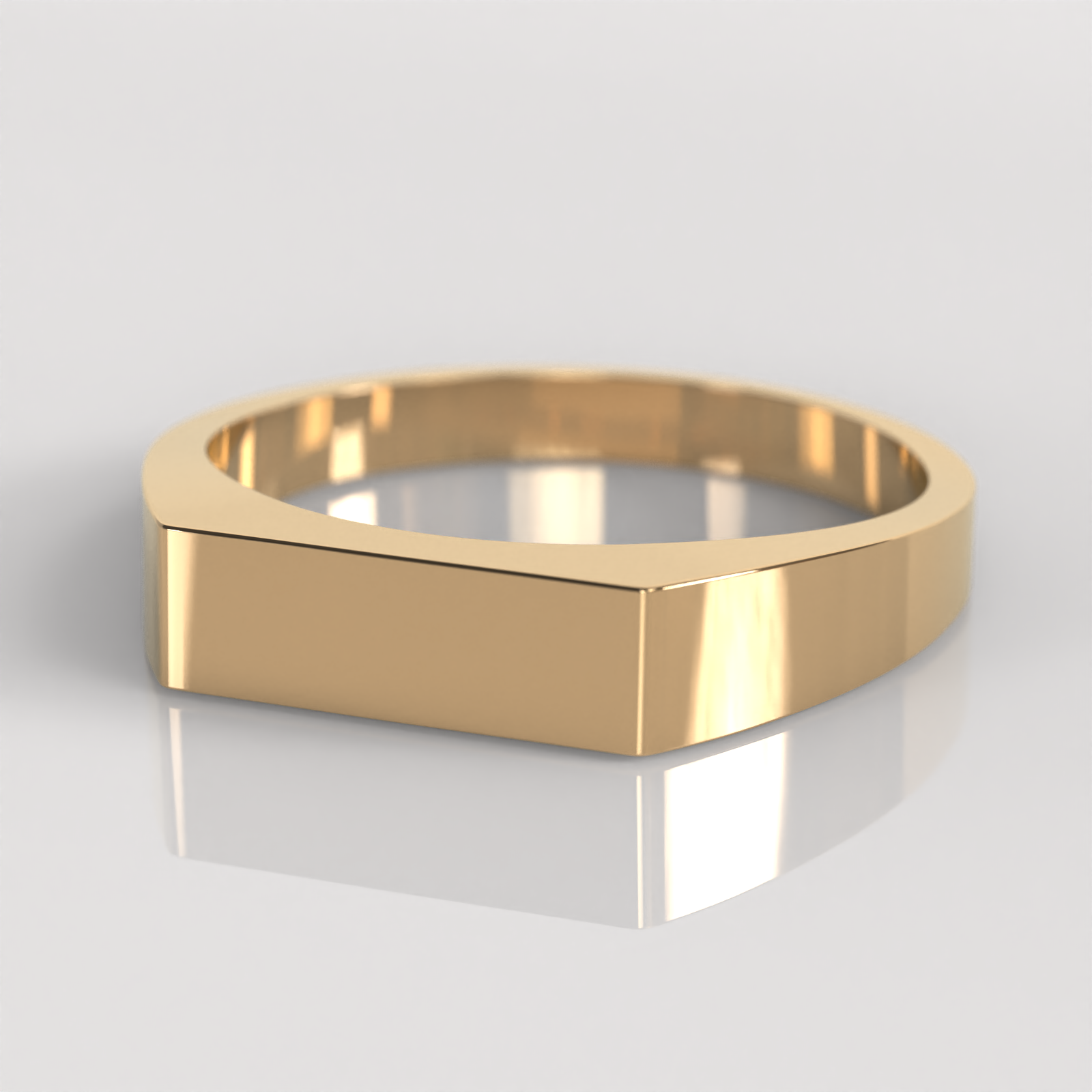 Anillo Sello Ethan - Oro Rosado 18K