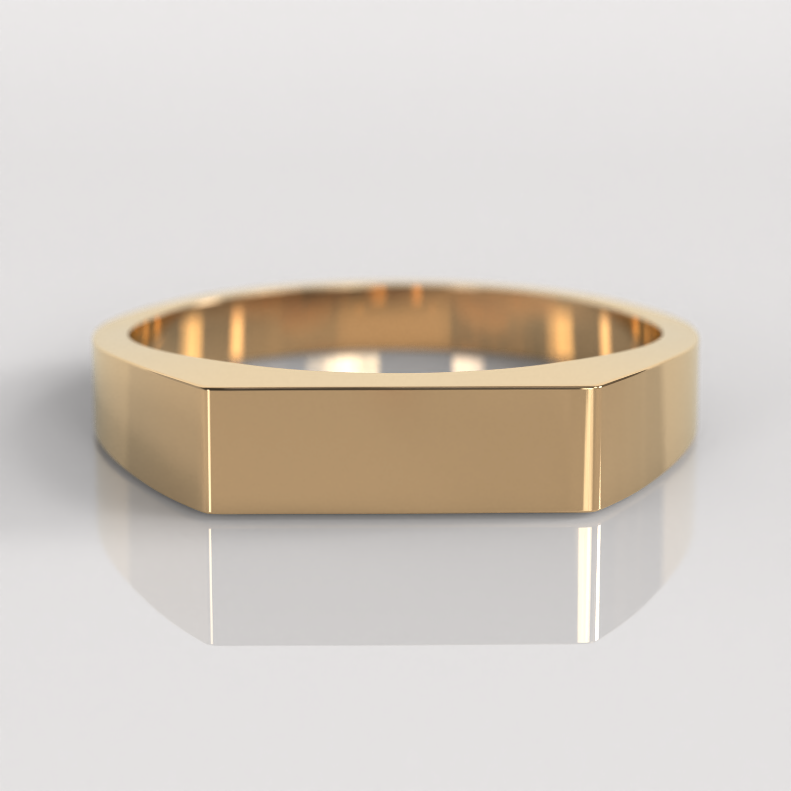 Anillo Sello Ethan - Oro Rosado 18K