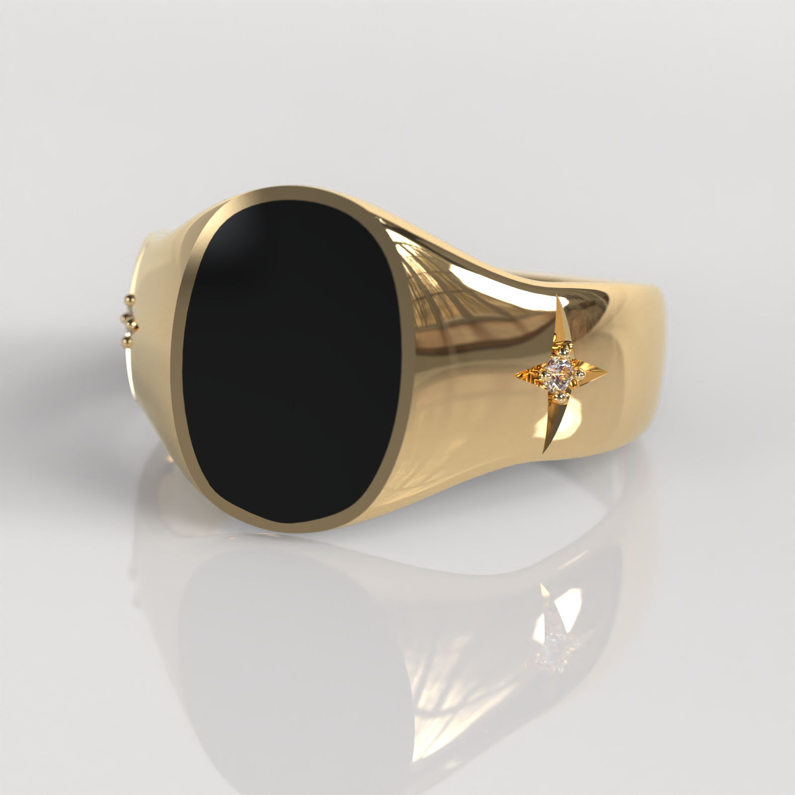 Anillo Sello Zorux - Oro Amarillo 18K