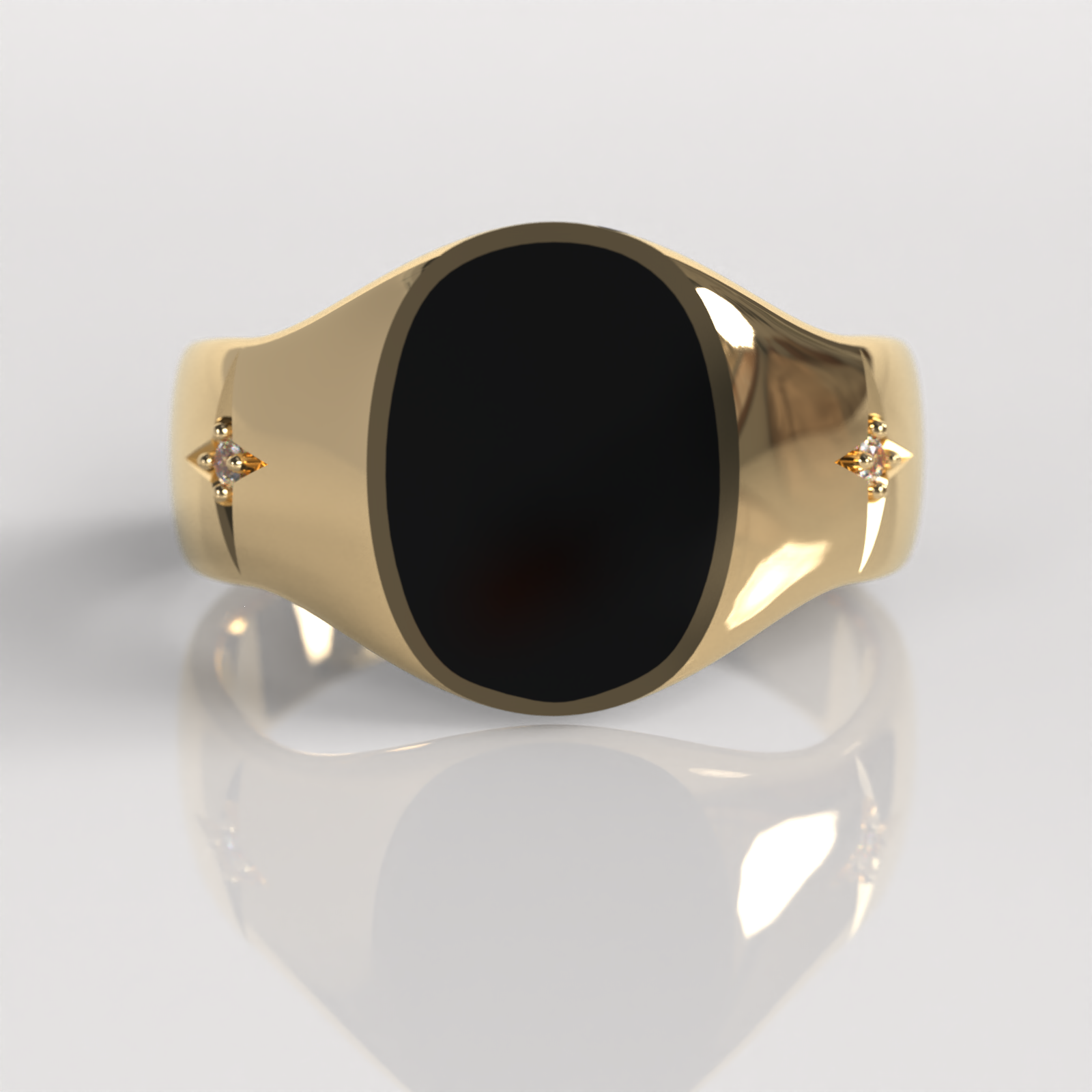 Anillo Sello Zorux - Oro Amarillo 18K