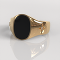 Anillo Sello Zorux - Oro Rosado 18K