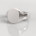 Anillo Sello Oval - Plata