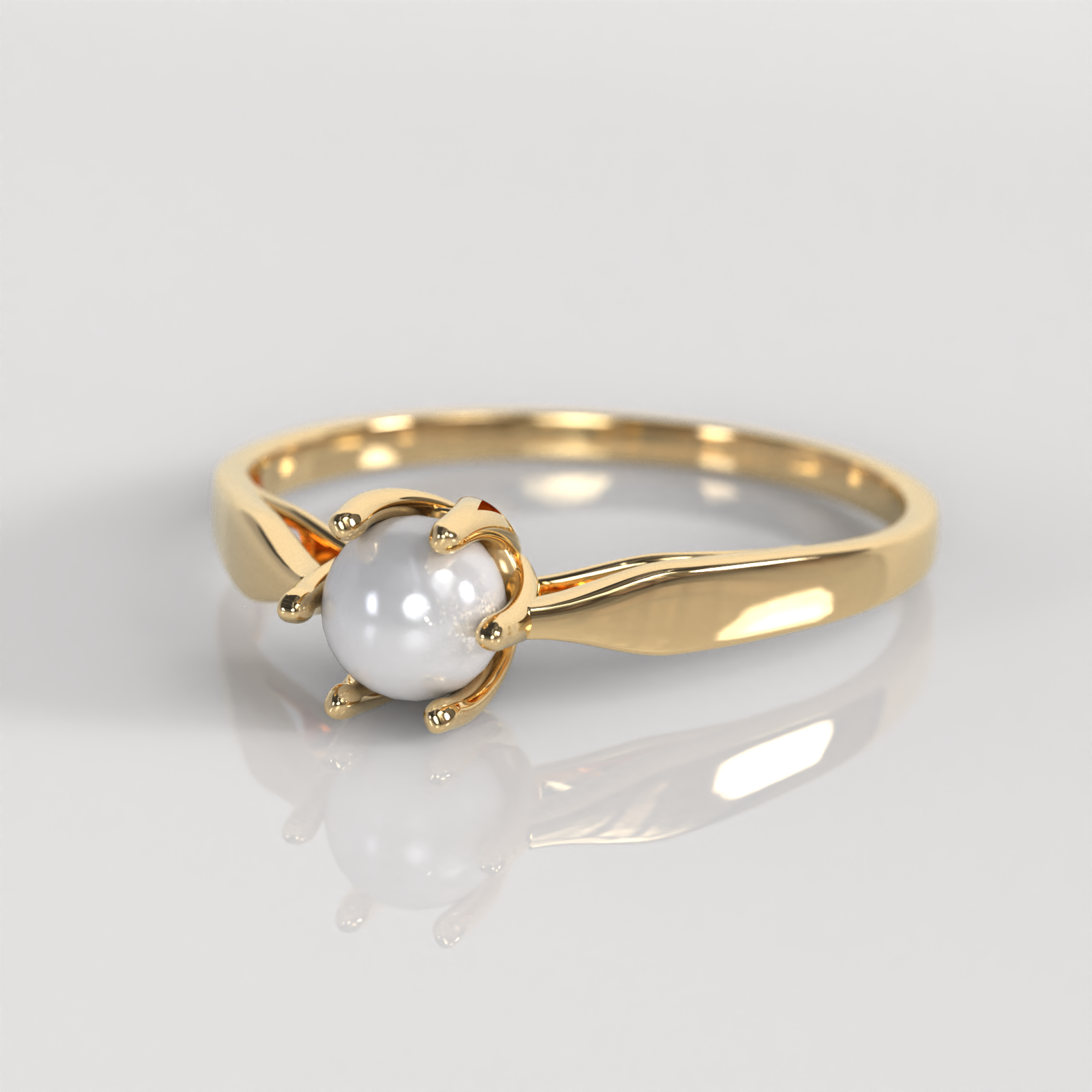 Anillo de Compromiso Celine - Oro Amarillo 18K