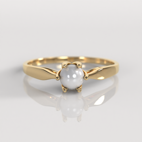 Anillo de Compromiso Celine - Oro Amarillo 18K