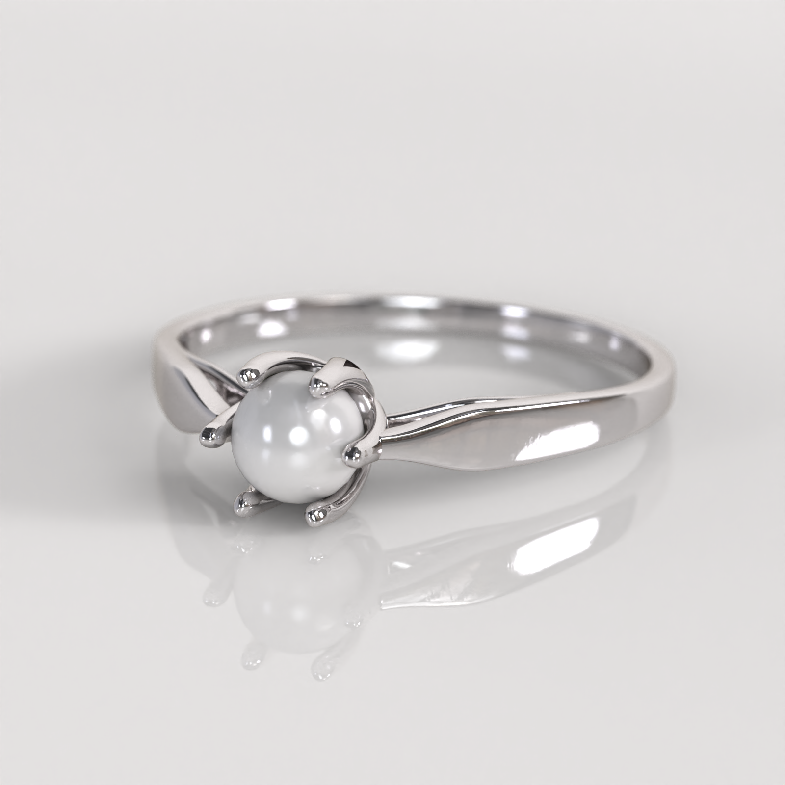 Anillo de Compromiso Celine - Oro Blanco 18K