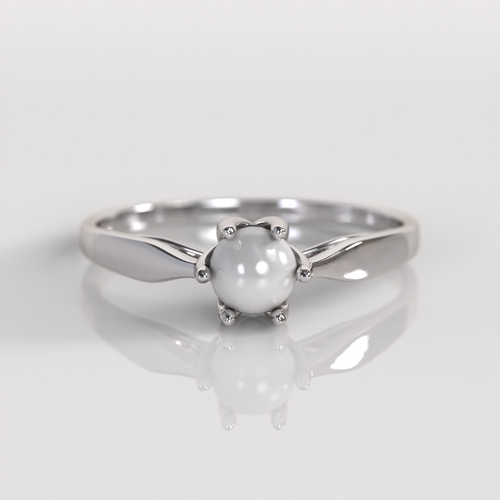 Anillo de Compromiso Celine - Oro Blanco 18K