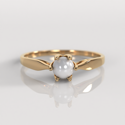 Anillo de Compromiso Celine - Oro Rosado 18K
