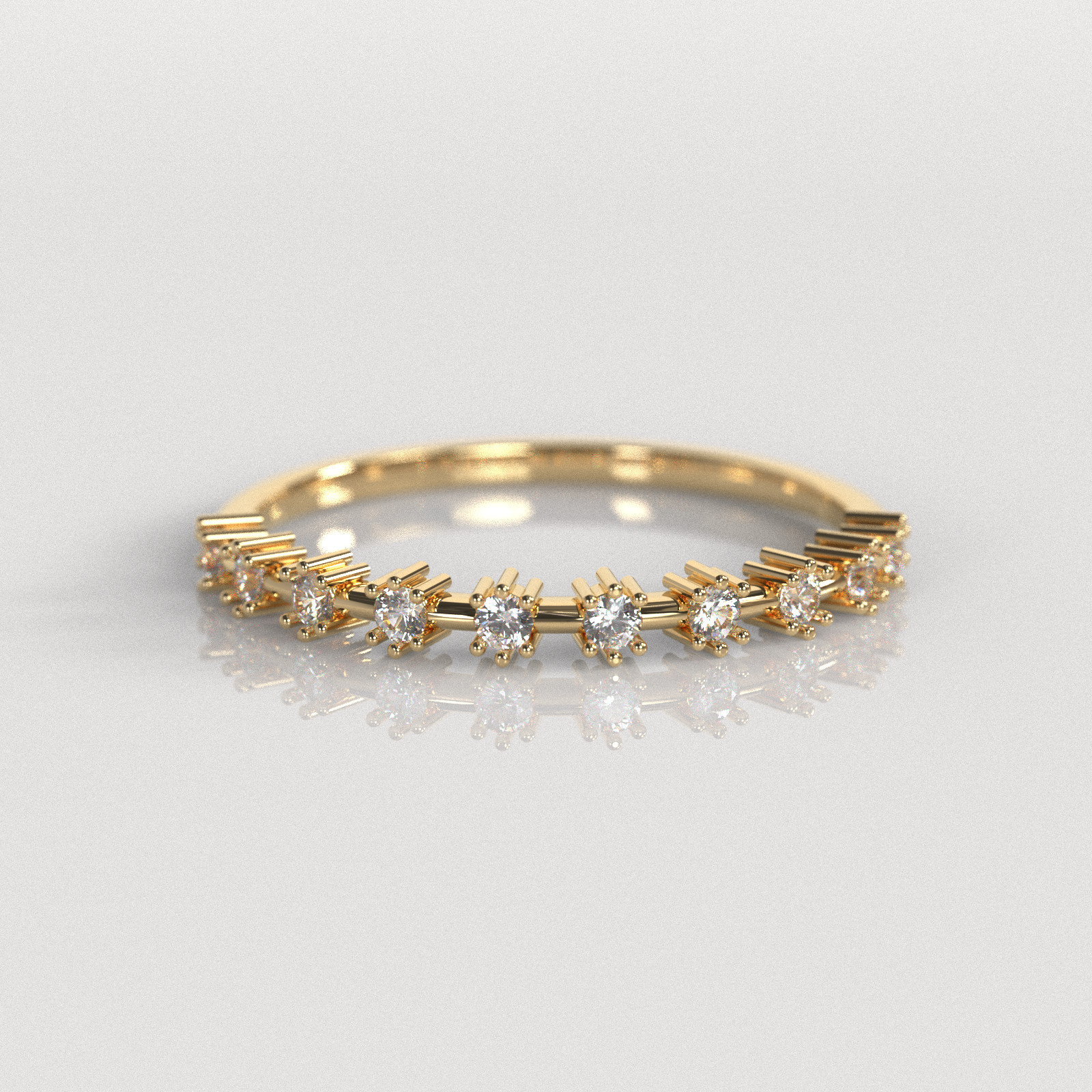 Anillo de Compromiso Emma - Oro Amarillo 18K