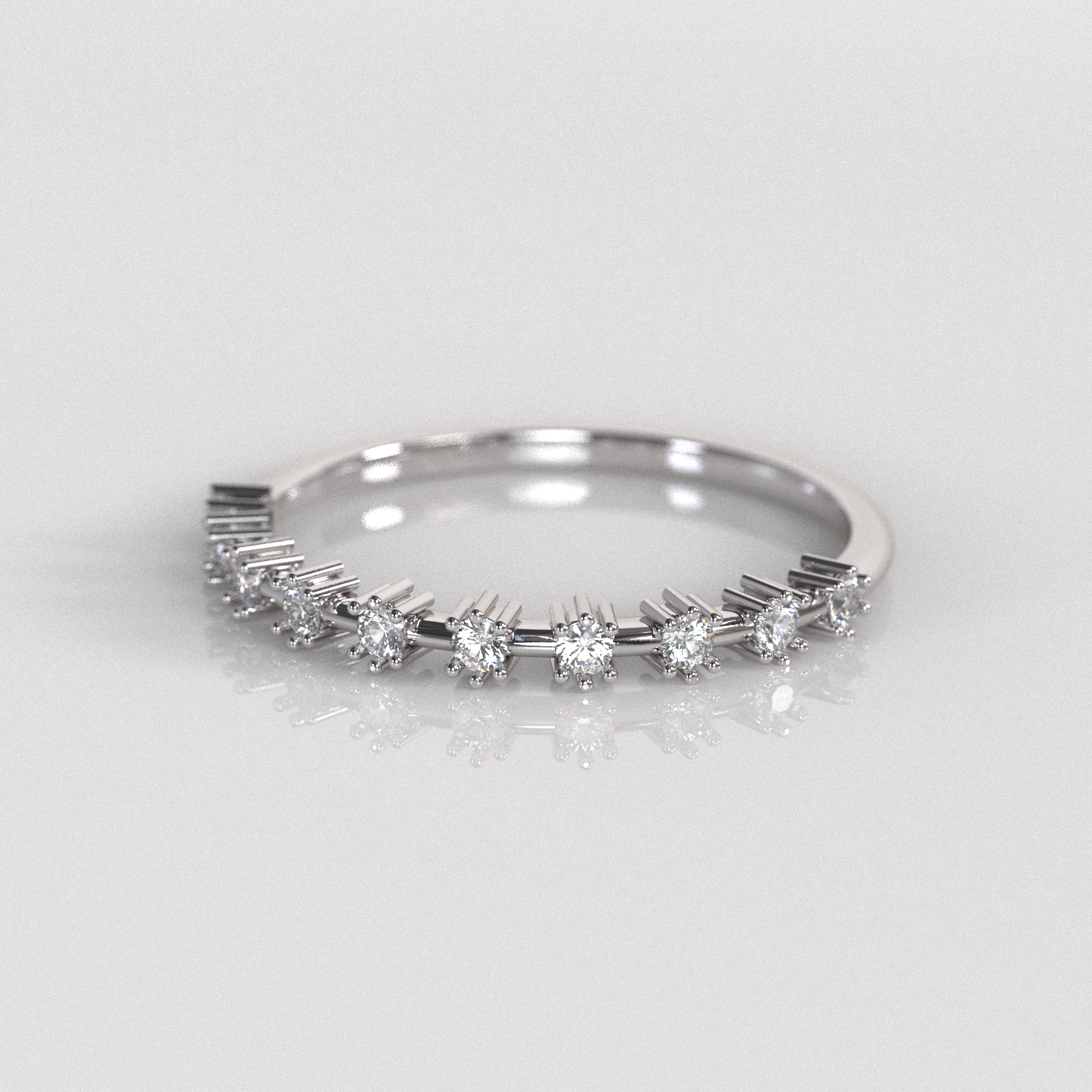 Anillo de Compromiso Emma - Oro Blanco 18K