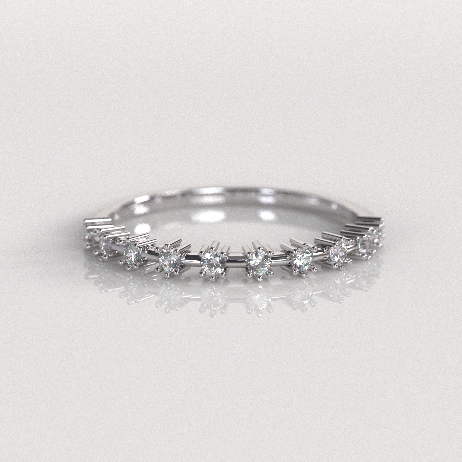 Anillo de Compromiso Emma - Oro Blanco 18K