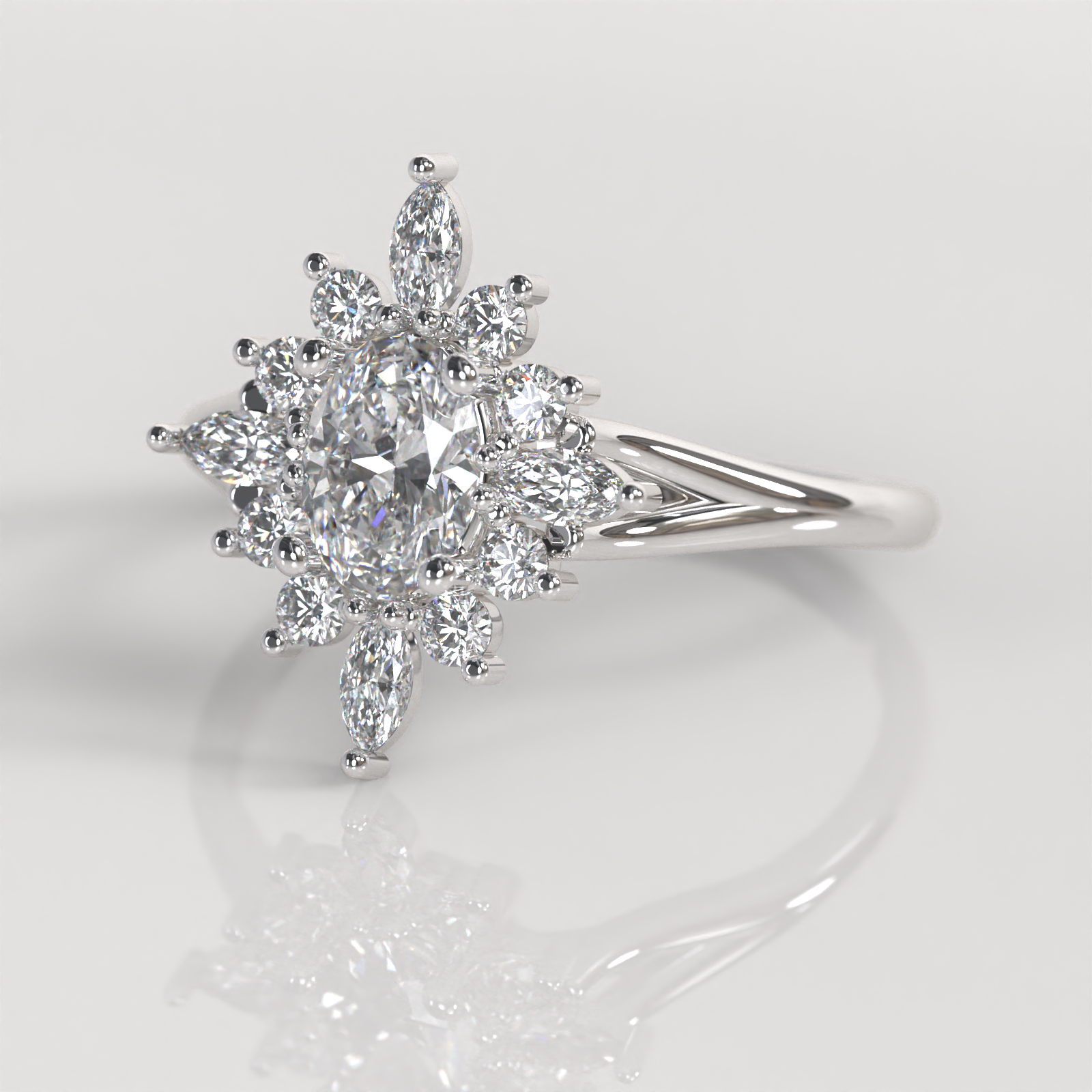Anillo de Compromiso Magno - Plata
